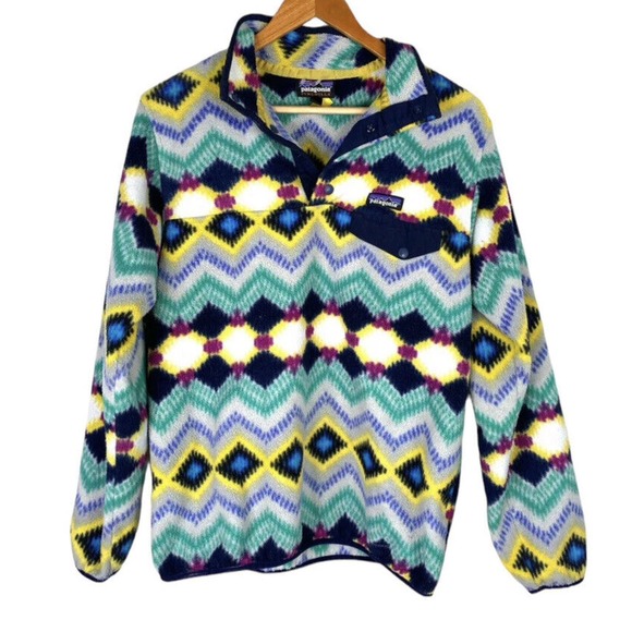 Medium Jackets & Blazers - Patagonia Synchilla Snap T Fleece Pullover Timber Twist Aztec Southwestern M
